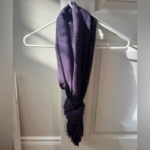 Express Shimmering Purple Scarf